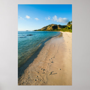 Tropiskt Beach Landscape, Fiji Poster