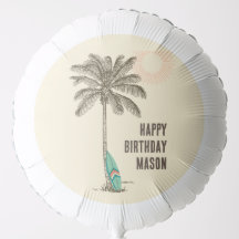 Tropiskt Beach Party Handflatan Träd-ballong