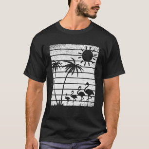 Tropiskt Beach Su för den hawaiiska Handflatan Trä T Shirt