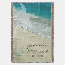 Tropiskt Beach Wedding Keepsaké Mysfilt