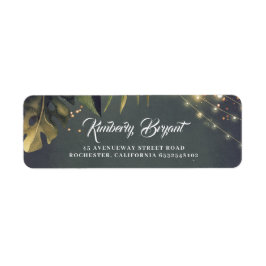 Tropiskt Beach Wedding Returadress Etikett