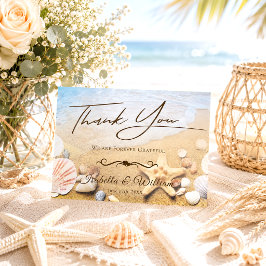 Tropiskt Beach Wedding Starfish Tack Vykort