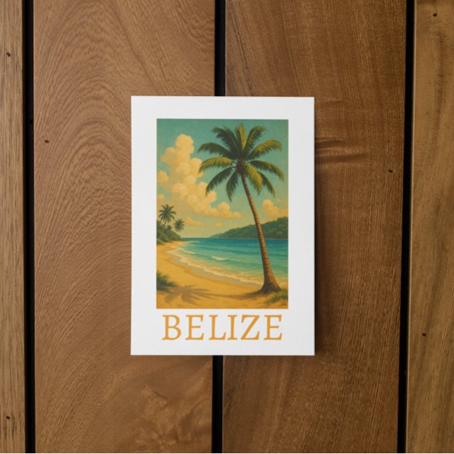 Tropiskt Belize Beach Karibiskt val Vykort (Tropical Belize Beach Caribbean Vacation Postcard)