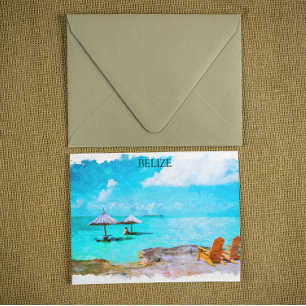 Tropiskt Belize-blottling Vykort