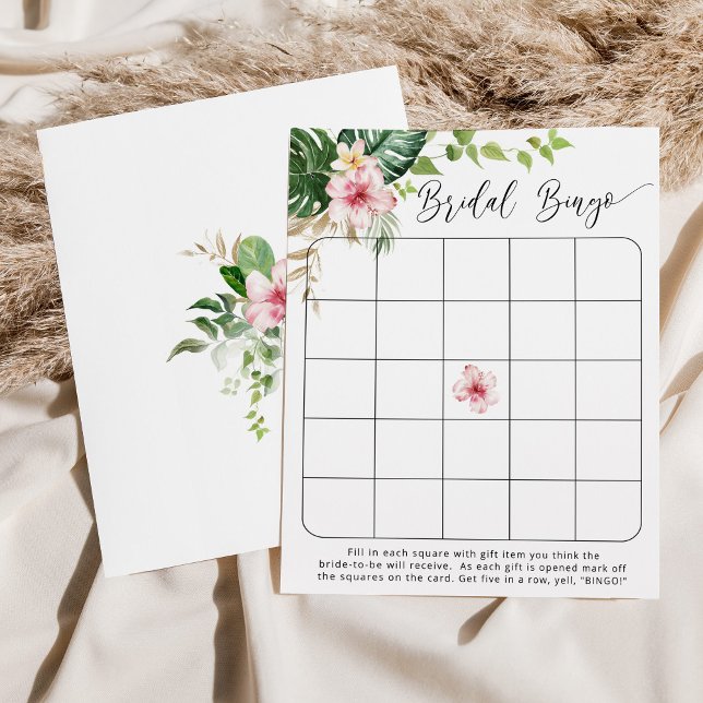 Tropiskt bingo-spel för möhippa (Skapare uppladdad)