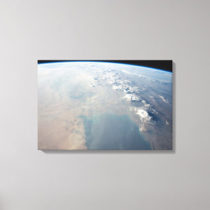 Tropiskt blå Vatten av det persiska Bukt. 2 Canvastryck