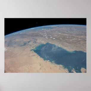 Tropiskt blå Vatten av det persiska Bukt. Poster