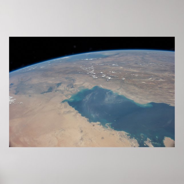 Tropiskt blå Vatten av det persiska Bukt. Poster (Framsidan)