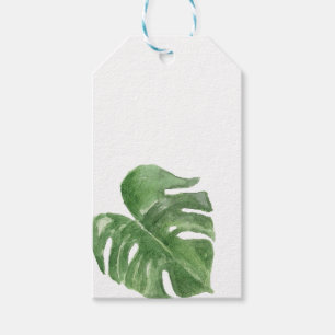 Tropiskt blad från ostväxt - presentkort presentetikett