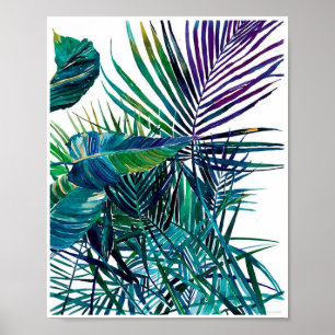 Tropiskt blad konsttryck poster