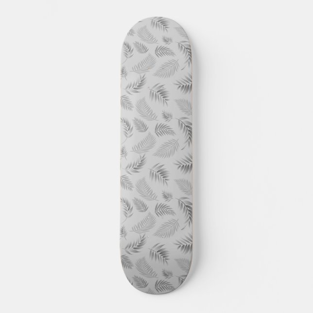 Tropiskt blad mönster 5 mini skateboard bräda 18,5 cm (Framsida)