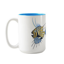 Tropiskt blått Gult Vattenlevande fisk