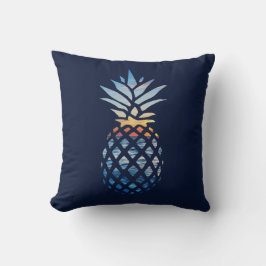 Tropiskt blått havsfenad ananas (Vinkar) Kudde