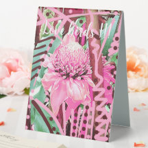 Tropiskt blomma Life Bröllop Bride & Groom