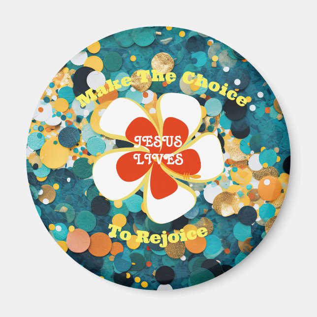 Tropiskt blomma magnet (Framsidan)