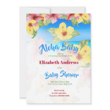 Tropiskt blommande babyskor Beach Aloha