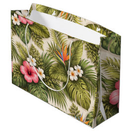 Tropiskt blommönster – Hibiskus, Monstera 