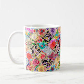 Tropiskt Blommönster Kaffemugg