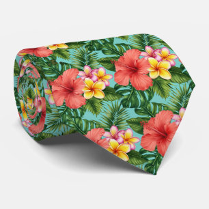 Tropiskt blomsterparadis-mönster slips