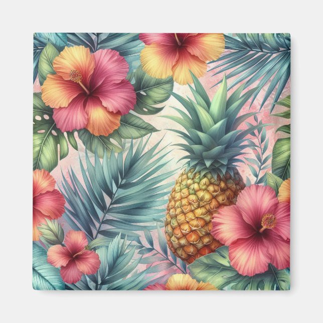 Tropiskt Bloom Magnet (Framsidan)