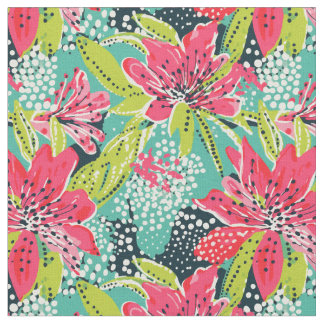 Tropiskt Bloom Tyg