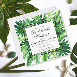 Tropiskt botaniskt Bachelorette Helg Itinerary Inbjudningar