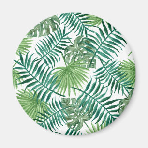 Tropiskt botaniskt handflatanlöv för växt magnet