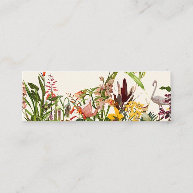 Tropiskt botaniskt landskap. lojalitetskort (Framsida)