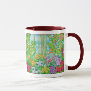 Tropiskt botaniskt mugg