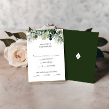Tropiskt botaniskt OSA kort - Destination Wedding