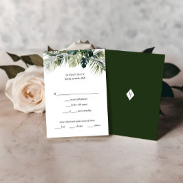 Tropiskt botaniskt OSA kort - Destination Wedding