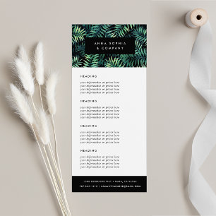Tropiskt botaniskt   Priser eller tjänster Reklamkort