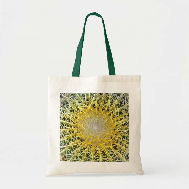Tropiskt botaniskt växtfoto för kaktus tygkasse (Framsidan)