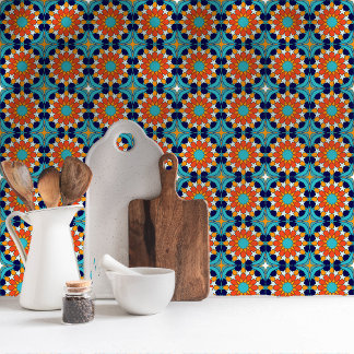 Tropiskt Breeze Moroccan Mosaic Mönster Kakelplatta