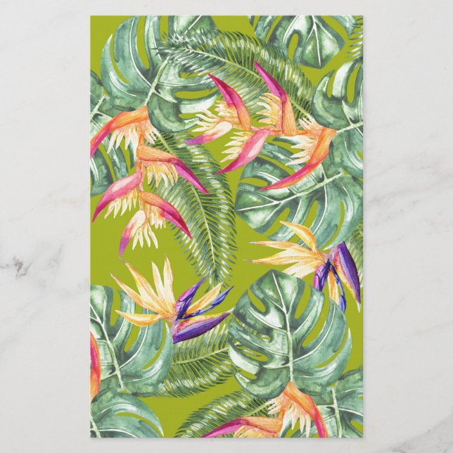 Tropiskt Brevpapper (Framsida)