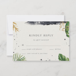 Tropiskt Bröllop OSA med grönt och Guld