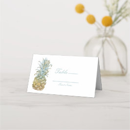 Tropiskt bröllopsbord nummer för anvisad sittplats placeringskort