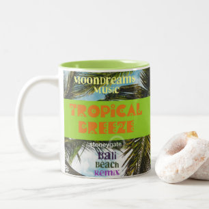 Tropiskt Brun Beach Två-Tonad Mugg