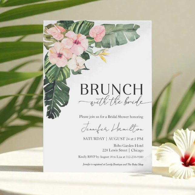 Tropiskt Brunch med Bride-Möhippan Inbjudningar (Skapare uppladdad)