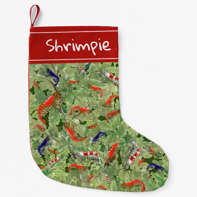 Tropiskt Cherry Shrimp Aquatic Pet Aquarium Liten Julstrumpa (Framsidan)