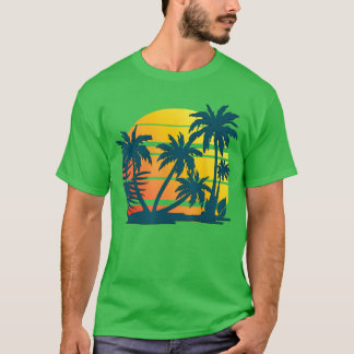 Tropiskt Coconut Handflatan Träd sommar Vacation B T Shirt