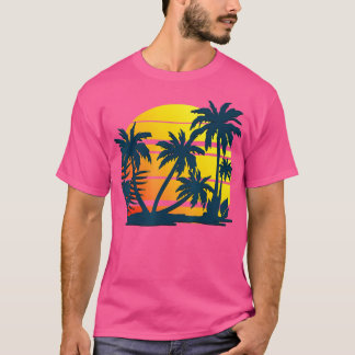 Tropiskt Coconut Handflatan Träd sommar Vacation B T Shirt