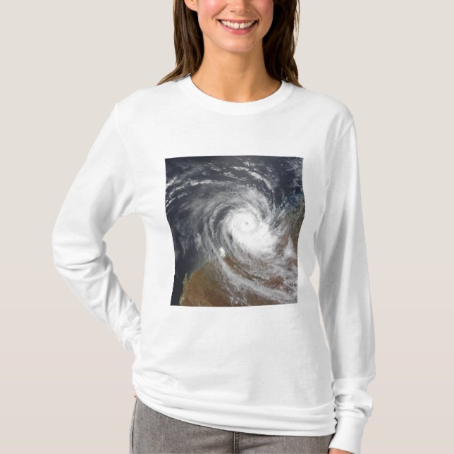 Tropiskt cyklon Billy över Australien 2 Tee Shirt (Framsida)