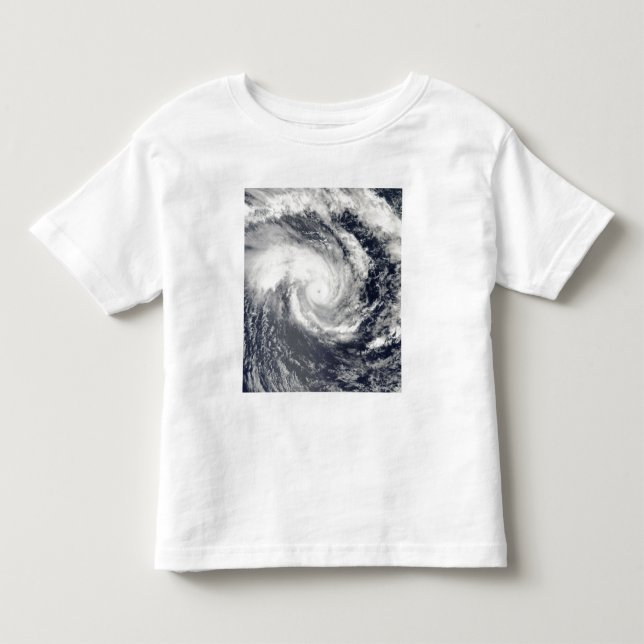 Tropiskt cyklon Edzani i Sydindiska Oce T-shirt (Framsida)