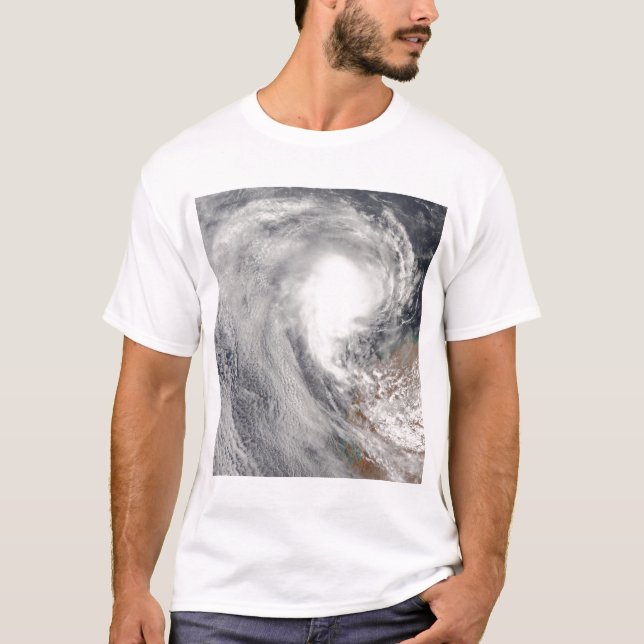 Tropiskt cyklon Melanie utanför Australien Tee Shirt (Framsida)