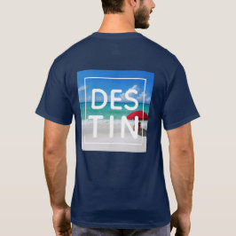 Tropiskt Destin Beach Florida Modern Typografi T Shirt