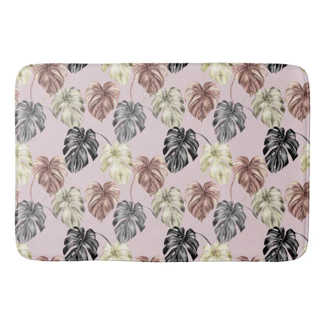 Tropiskt djurtryck & Grönska Serie Design 35  Badrumsmatta (Framsidan)