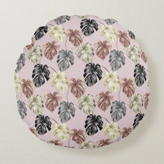 Tropiskt djurtryck & Grönska Serie Design 35 Rund Kudde