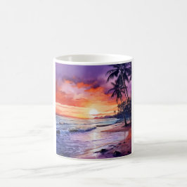 Tropiskt doppssolnedgång #1 Mugg