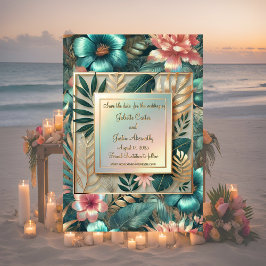 Tropiskt element spara datumkortet